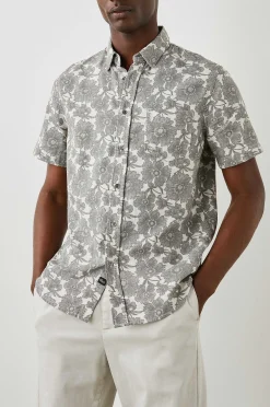 Heren Rails Fairfax Shirt - Gespilderd Bloemblaadje Monochroom