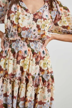Vrouwen Rails Forella Jurk - Geschilderd Bloemen