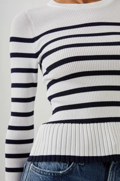 Vrouwen Rails Gemma Trui - Ivoor Marine Stripe