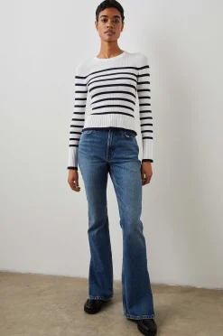 Vrouwen Rails Gemma Trui - Ivoor Marine Stripe