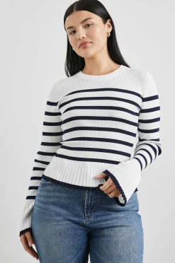 Vrouwen Rails Gemma Trui - Ivoor Marine Stripe