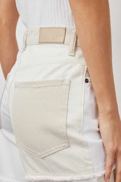 Vrouwen Rails Getty Crop Met Wijde Pijpen - Ecru Patchwork