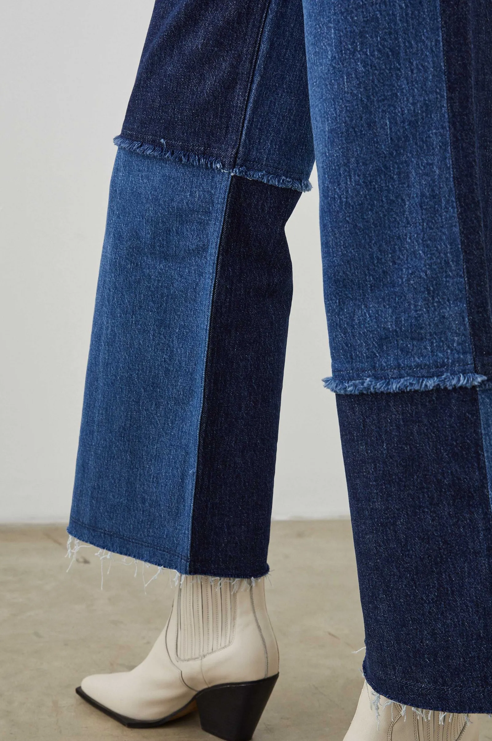 Vrouwen Rails Getty Crop Wijde Pijpen - Indigo Patchwork