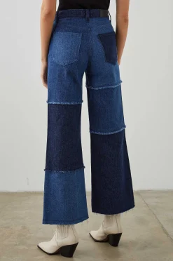 Vrouwen Rails Getty Crop Wijde Pijpen - Indigo Patchwork