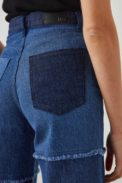 Vrouwen Rails Getty Crop Wijde Pijpen - Indigo Patchwork