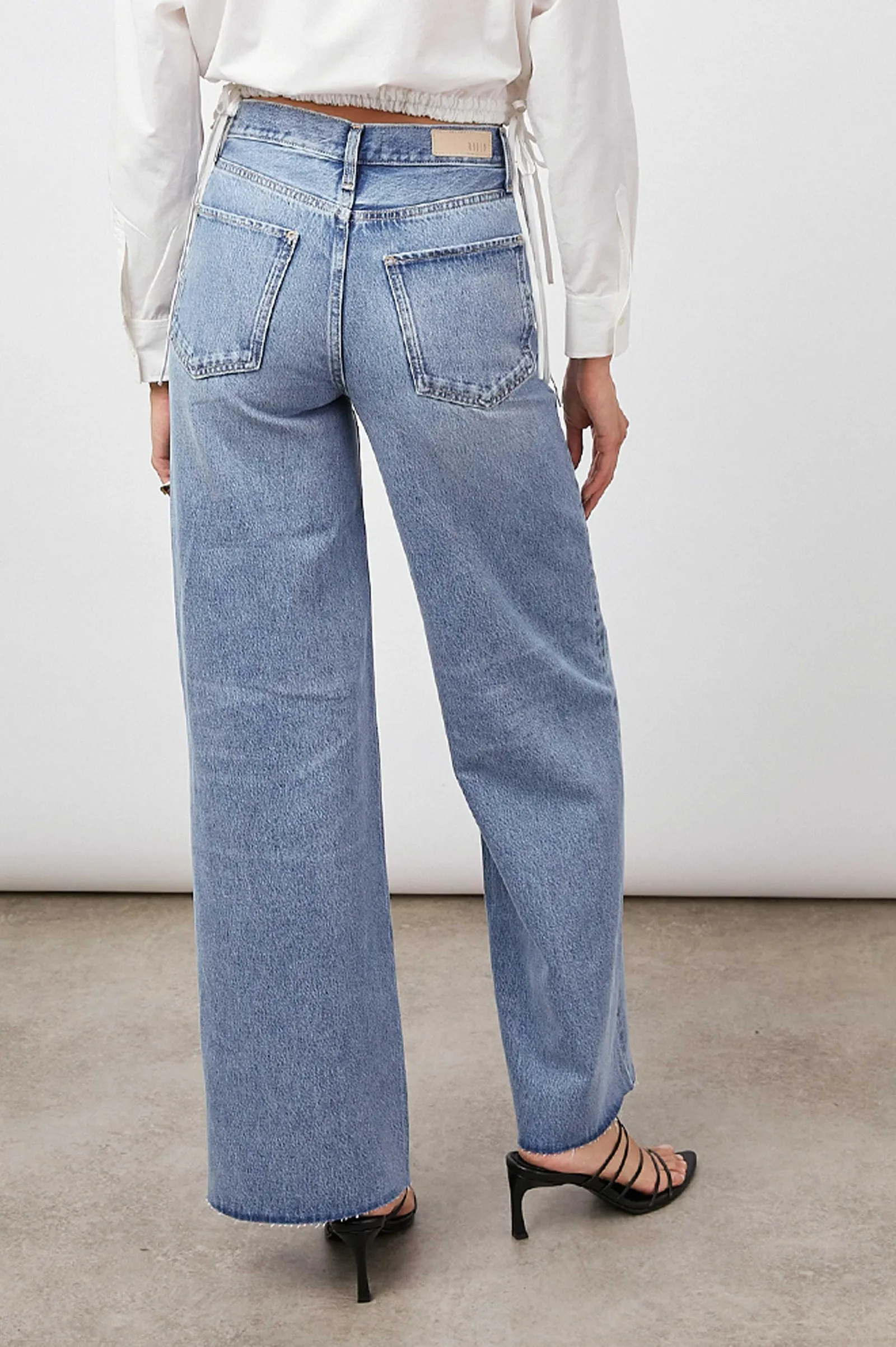 Vrouwen Rails Getty Wide Leg - Brezy Blauw Distress