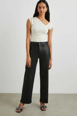 Vrouwen Rails Getty Wide Leg - Gecoate Noir