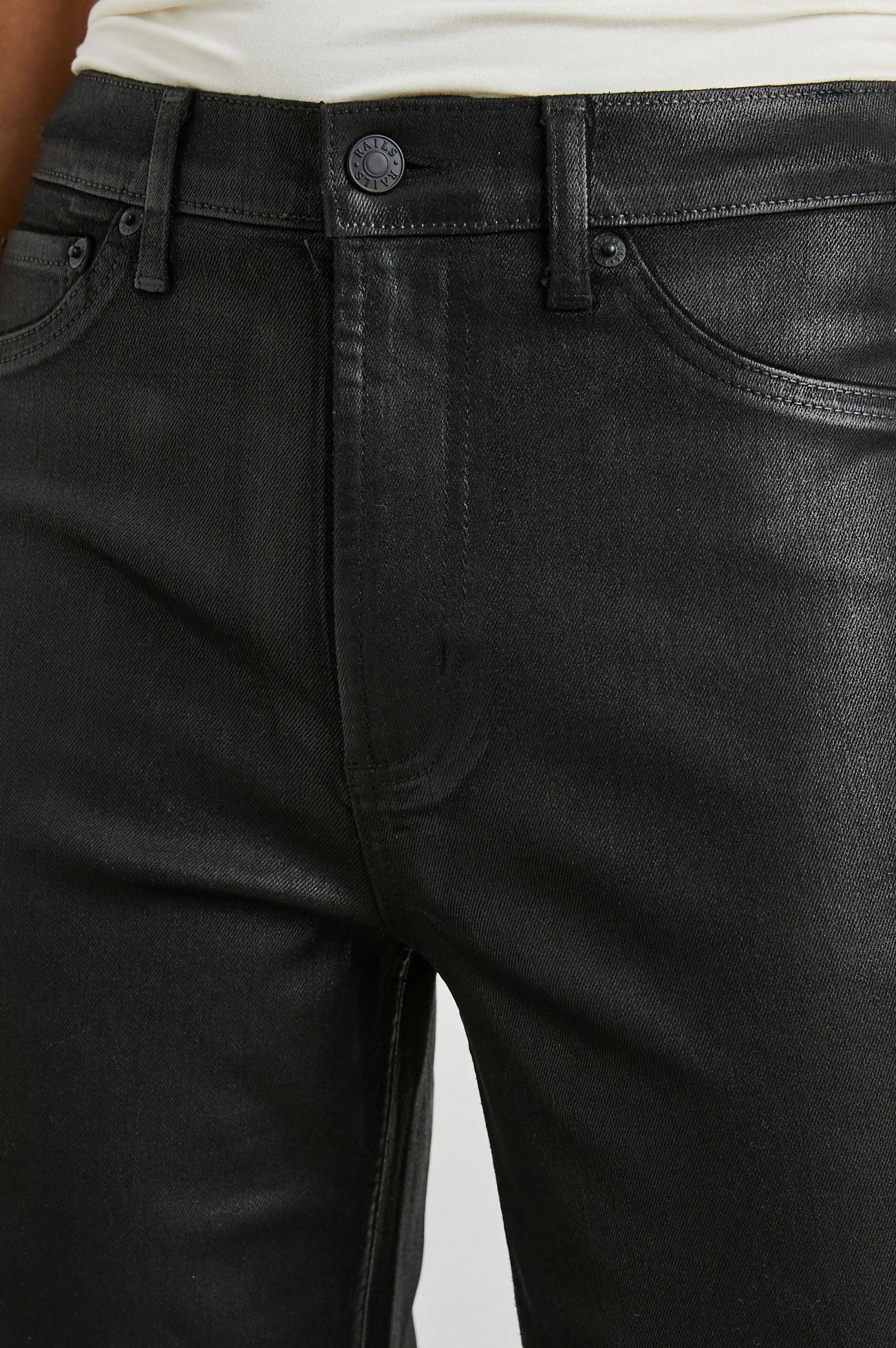 Vrouwen Rails Getty Wide Leg - Gecoate Noir