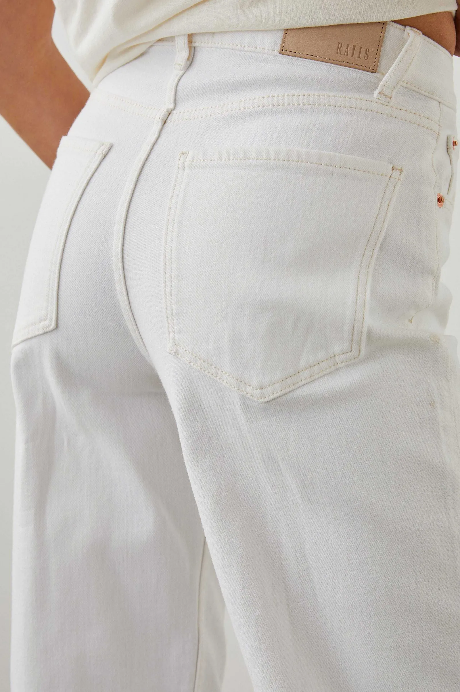 Vrouwen Rails Getty Wijde Leggen - Vintage Ecru