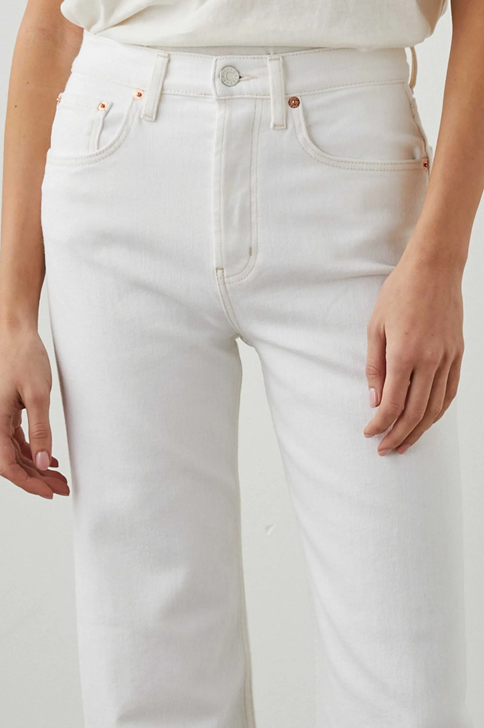 Vrouwen Rails Getty Wijde Leggen - Vintage Ecru
