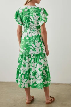 Vrouwen Rails Gia Jurk - Groene Lotus