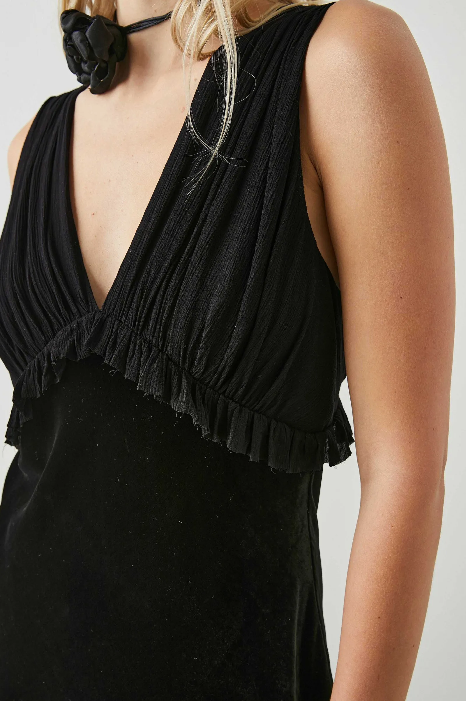 Vrouwen Rails Gilda Jurk - Zwart Fluweel