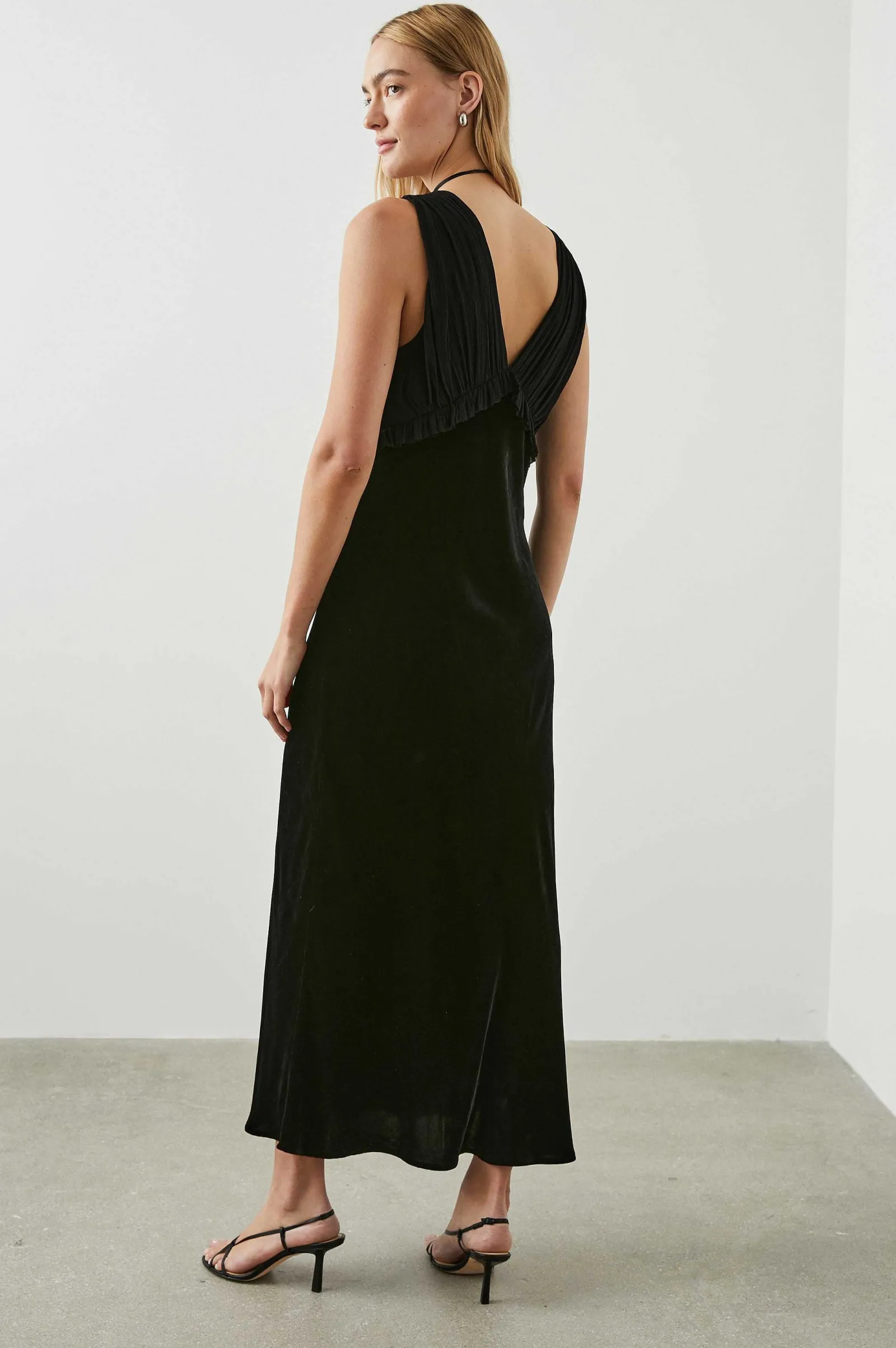 Vrouwen Rails Gilda Jurk - Zwart Fluweel