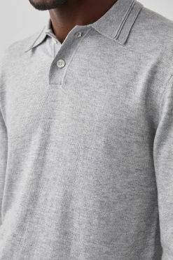 Heren Rails Greenwich Trui - Heather Grijze Creme