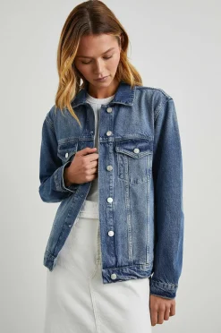 Vrouwen Rails Grove Boyfriend Truckerjas - Indigo Haze