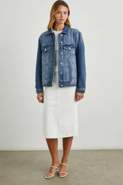 Vrouwen Rails Grove Boyfriend Truckerjas - Indigo Haze