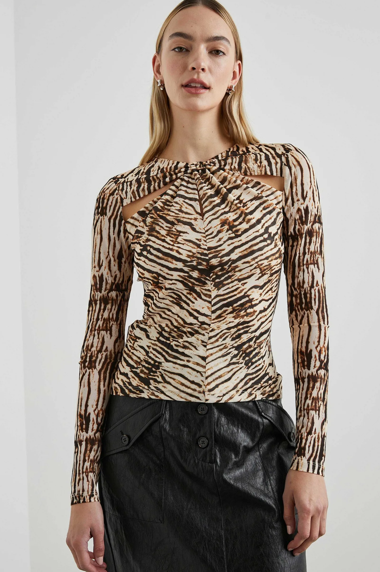 Vrouwen Rails Hana Top - Neutraal Ikat