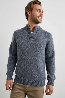Heren Rails Harding Sweater - Blauw Nep