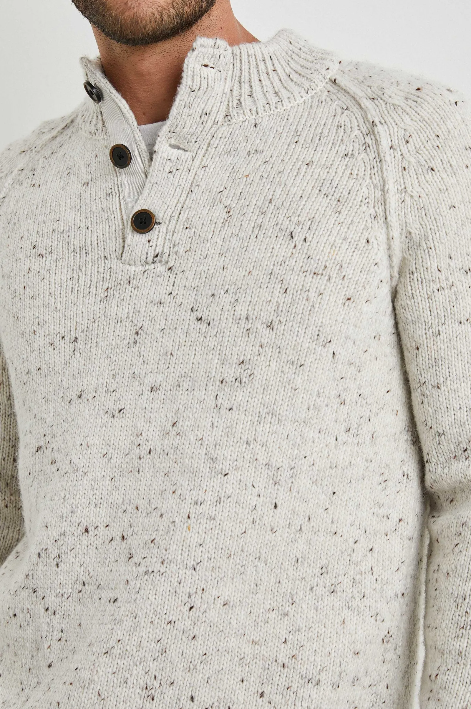 Heren Rails Harding Sweater - Natuurlijk Nep