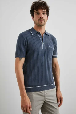Heren Rails Hardy Poloshirt - Faded Marine