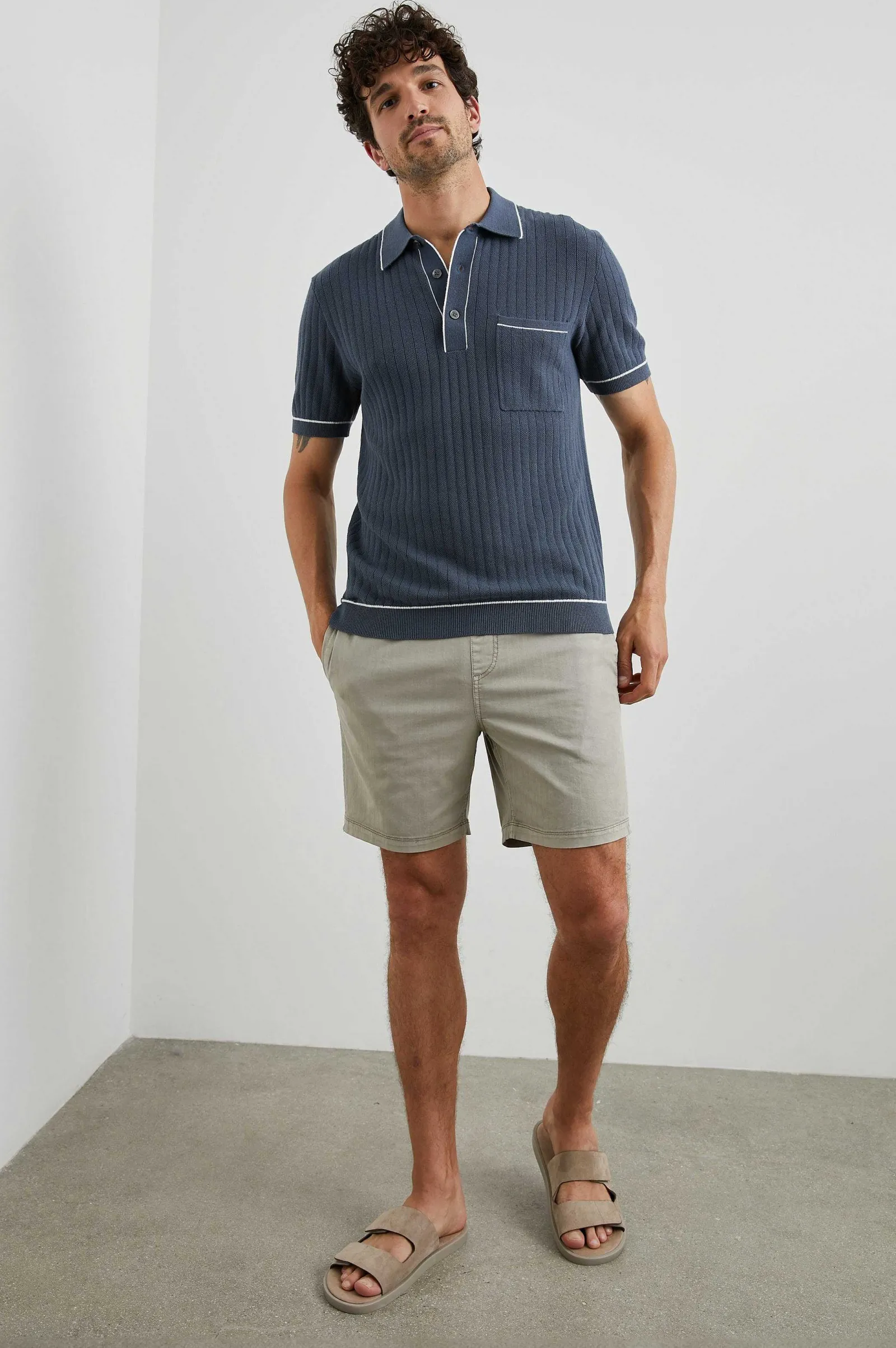 Heren Rails Hardy Poloshirt - Faded Marine