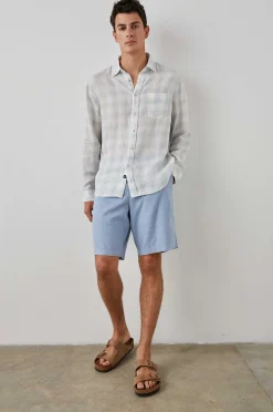 Heren Rails Havana Overhemd - Halo Turquoise Taffy
