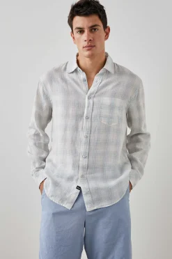 Heren Rails Havana Overhemd - Halo Turquoise Taffy