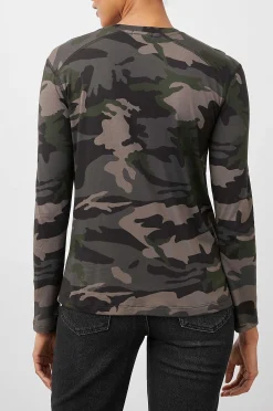 Vrouwen Rails Het Sami V T-Shirt Met Lange Mouwen - Bos Camo