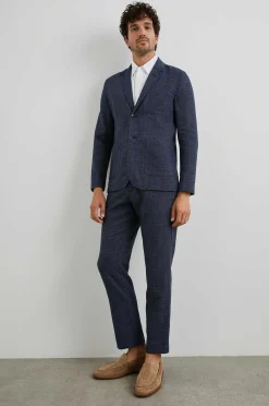 Heren Rails Idris Blazer - Marine Melange