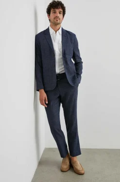 Heren Rails Idris Blazer - Marine Melange