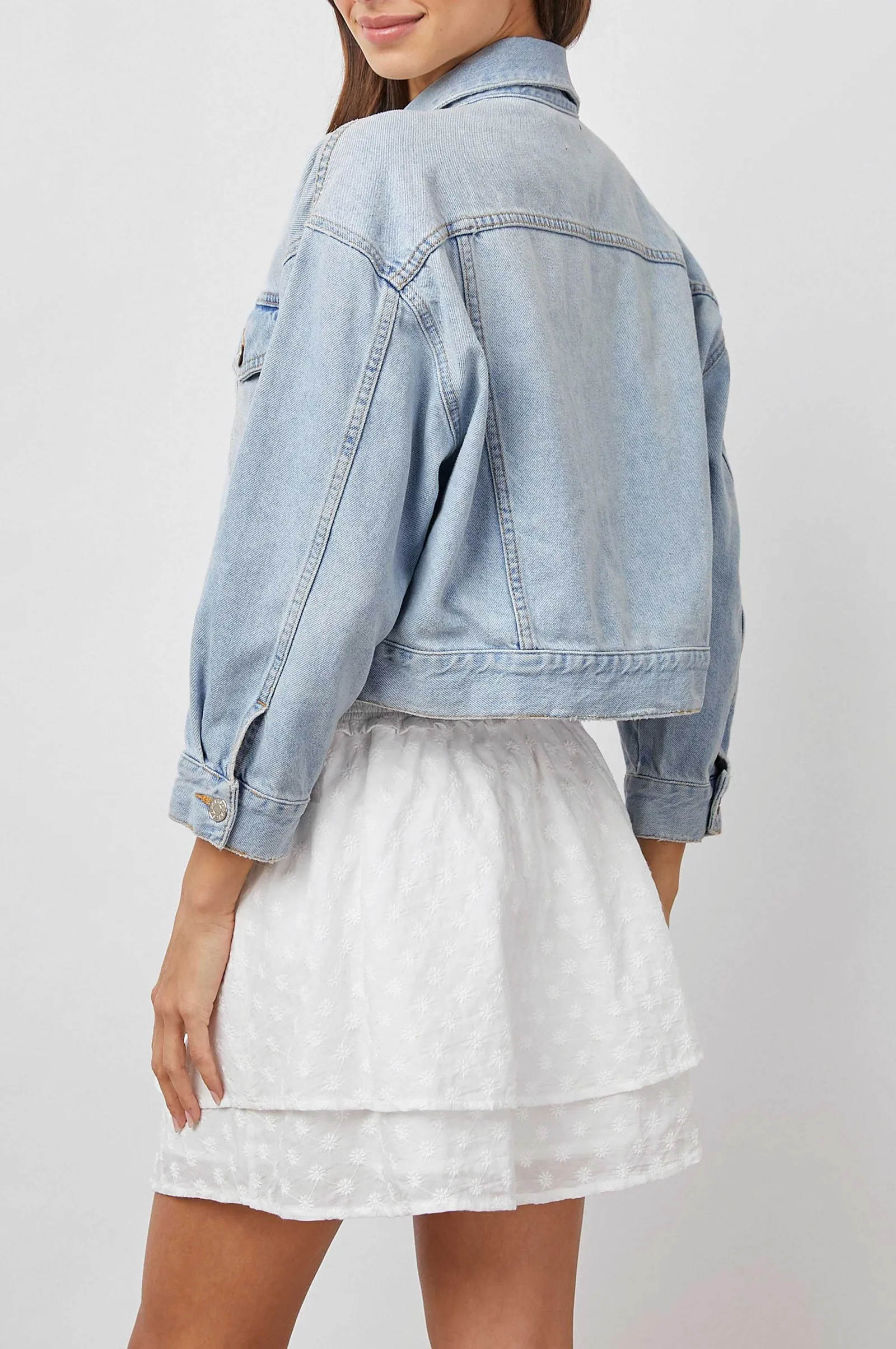 Vrouwen Rails Indio Jas - Vervaagd Blauw Distress