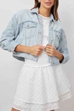Vrouwen Rails Indio Jas - Vervaagd Blauw Distress