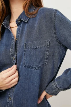 Vrouwen Rails Ingrid Overhemd - Donker Vintage