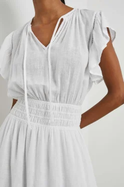 Vrouwen Rails Iona Jurk - Wit Kant Detail