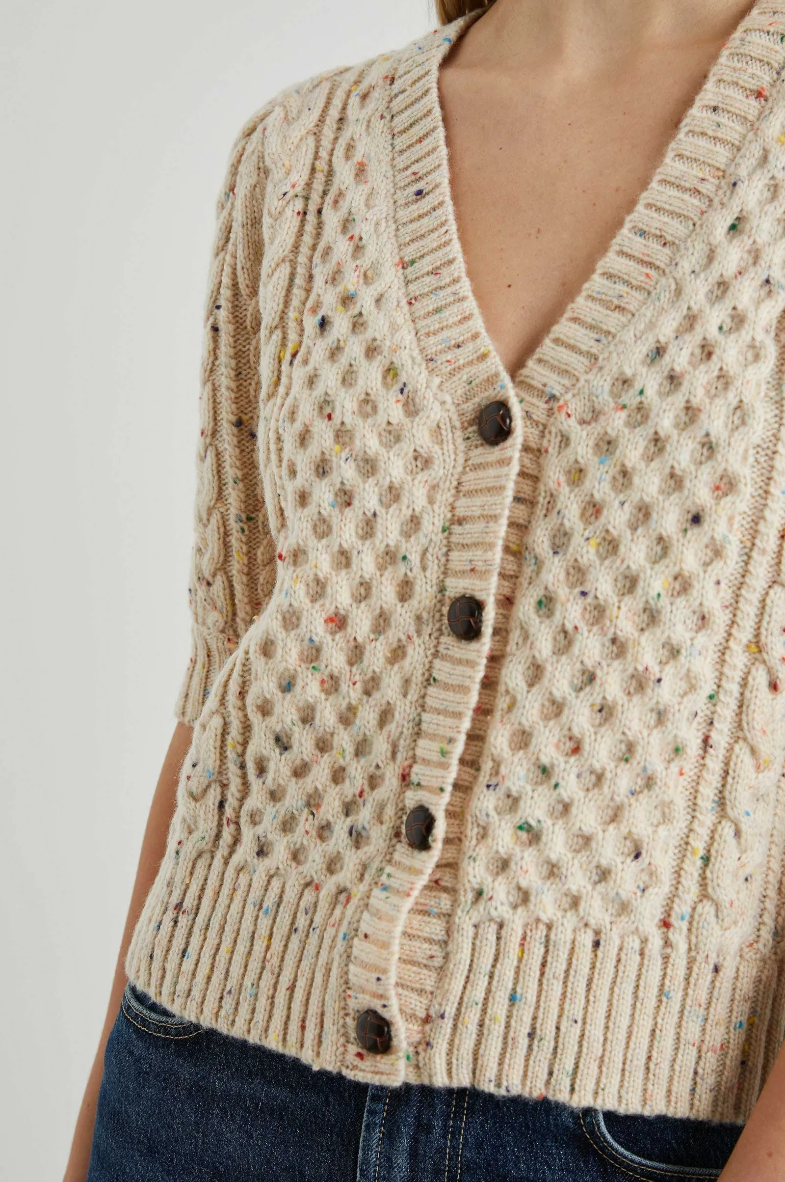 Vrouwen Rails Isla Vest - Creme Confetti