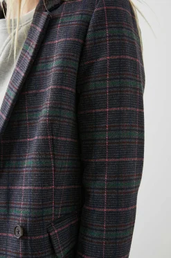 Vrouwen Rails Jac Blazer - Grafiet Chambray Roze
