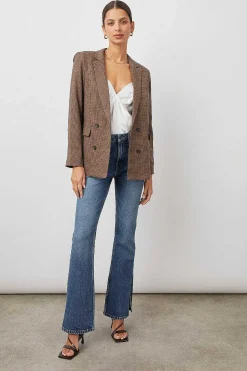 Vrouwen Rails Jac Blazer - Kameel Hondstooth