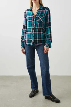 Vrouwen Rails Jager Overhemd - Aqua Lilac