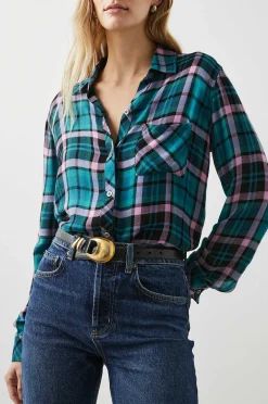 Vrouwen Rails Jager Overhemd - Aqua Lilac