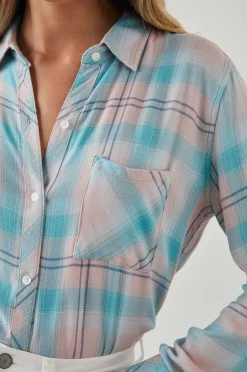 Vrouwen Rails Jager Overhemd - Blauwe Dageraad