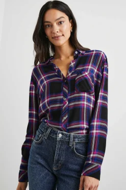 Vrouwen Rails Jager Overhemd - Elektrisch Blauw