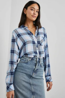 Vrouwen Rails Jager Overhemd - Lila Kristal Marine