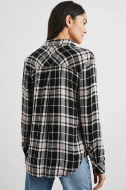 Vrouwen Rails Jager Overhemd - Onyx Rose Goud Lurex