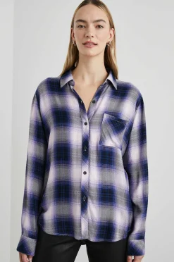 Vrouwen Rails Jager Overhemd - Orchidee Marine