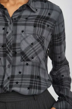 Vrouwen Rails Jager Shirt - Ijzer Zwarte Sterren