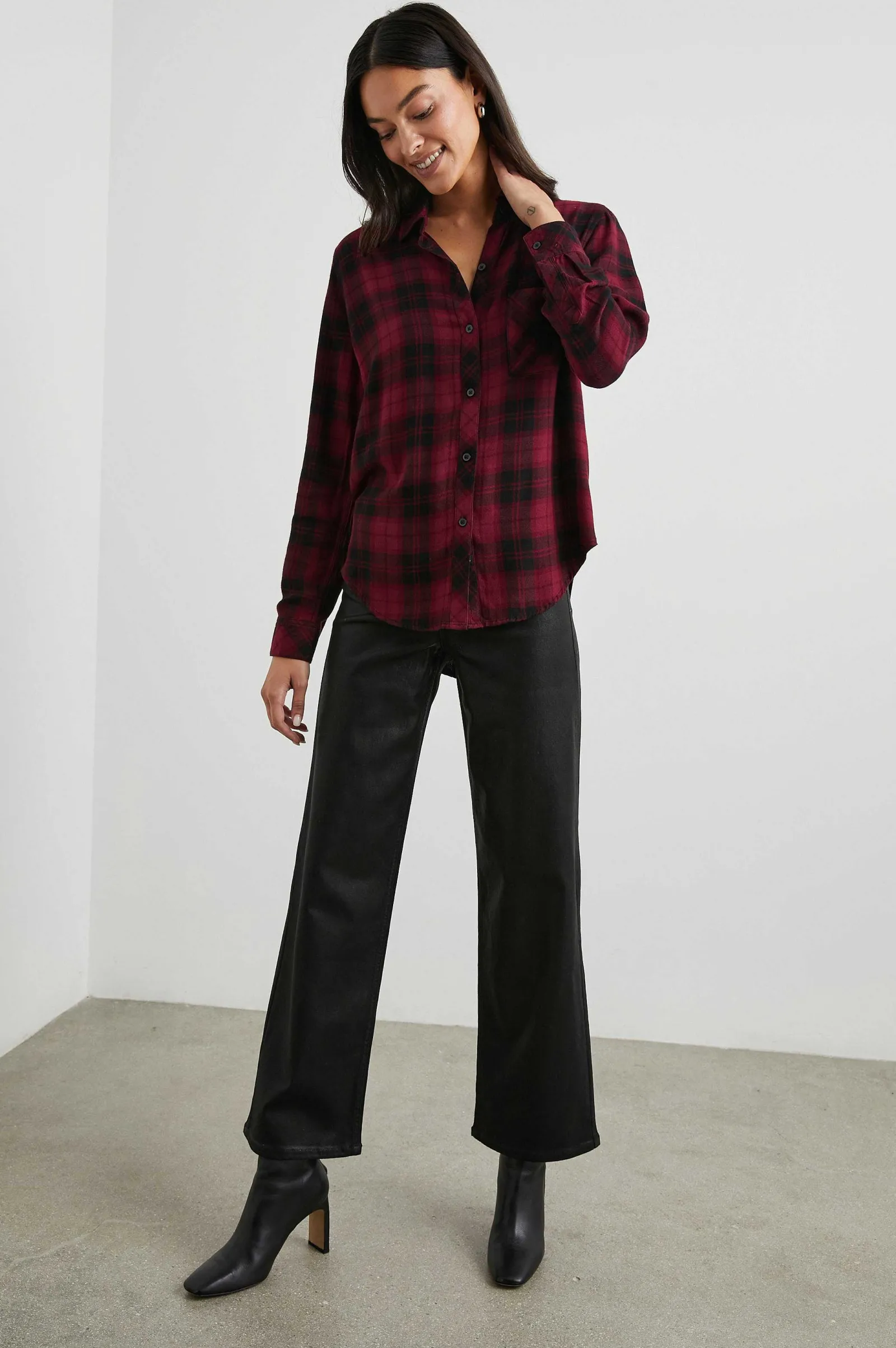 Vrouwen Rails Jager Shirt - Karmozijne Hoogte