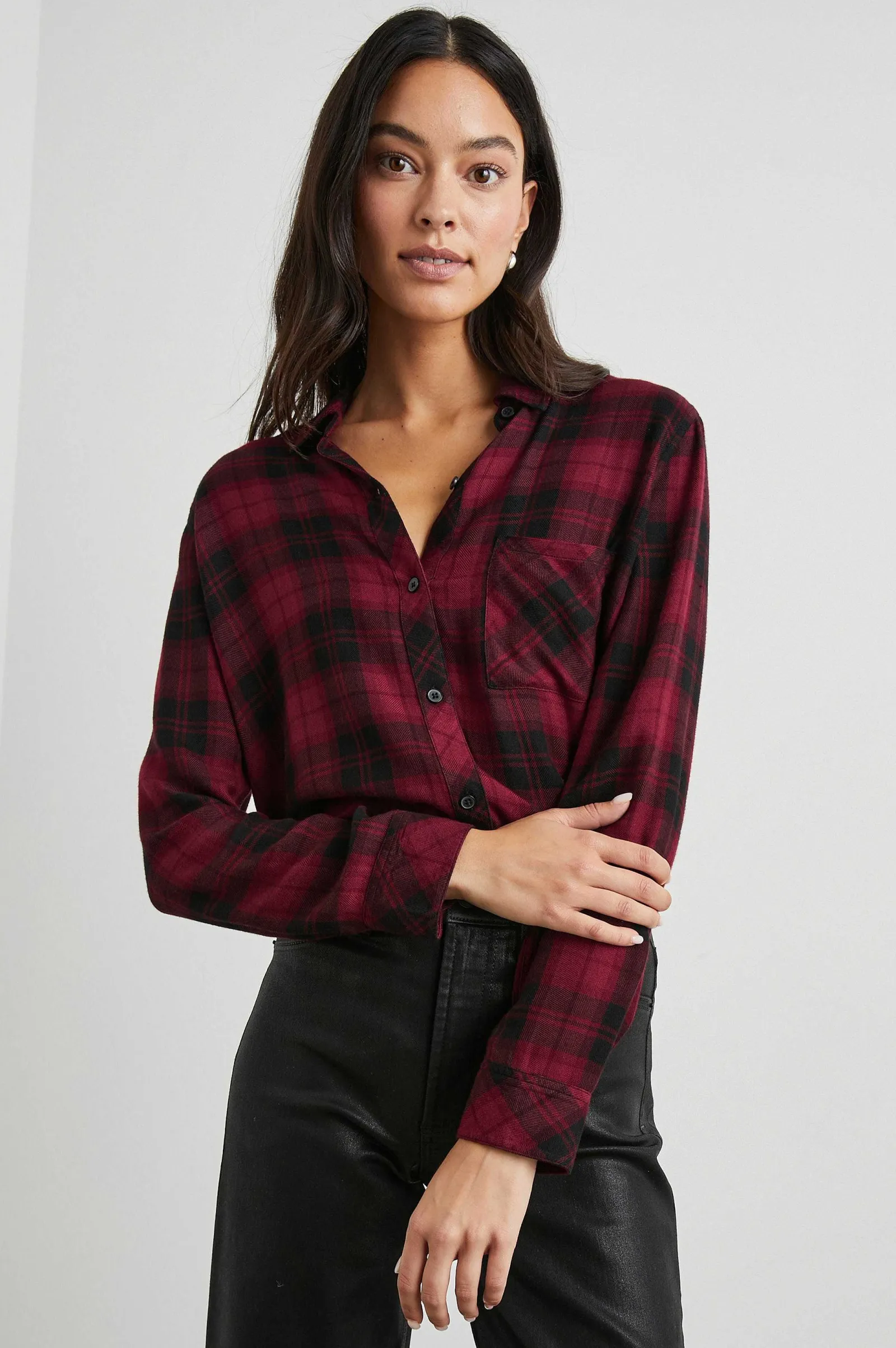 Vrouwen Rails Jager Shirt - Karmozijne Hoogte