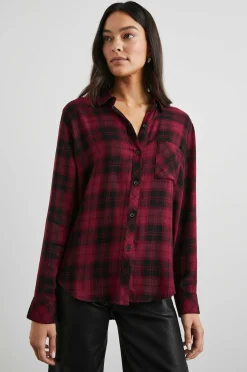 Vrouwen Rails Jager Shirt - Karmozijne Hoogte