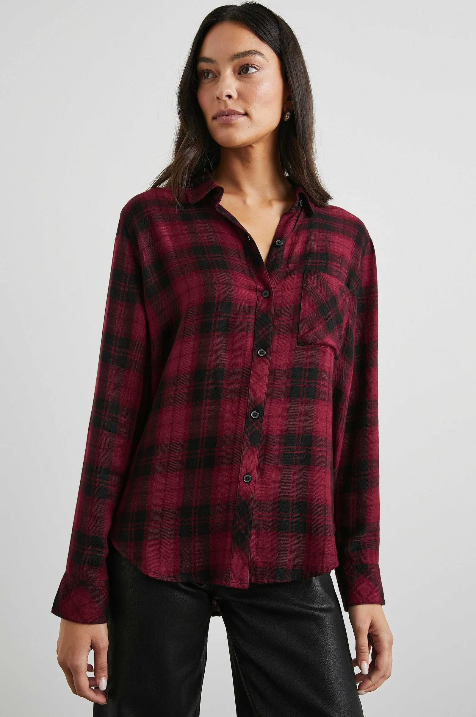 Vrouwen Rails Jager Shirt - Karmozijne Hoogte