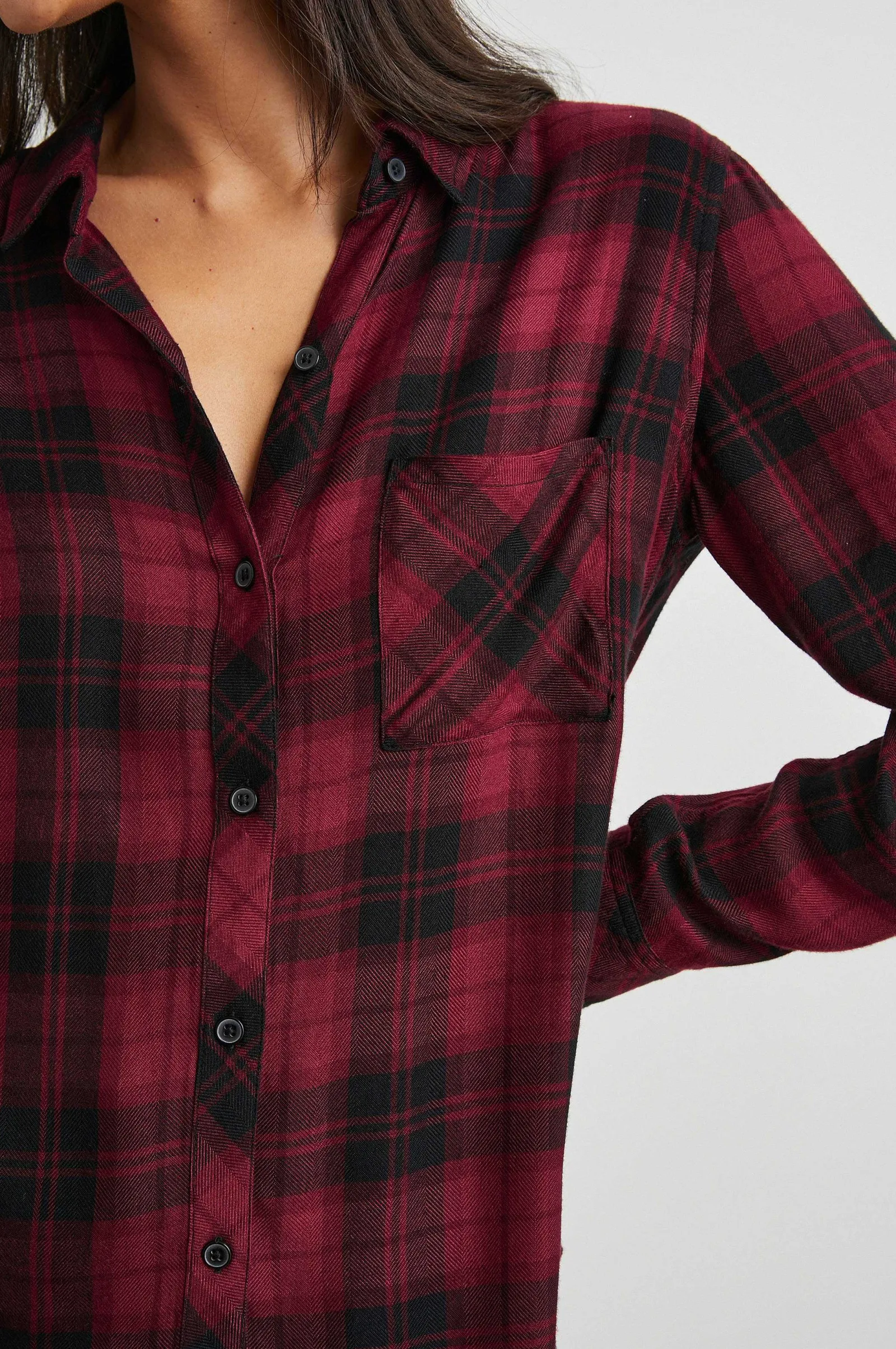 Vrouwen Rails Jager Shirt - Karmozijne Hoogte